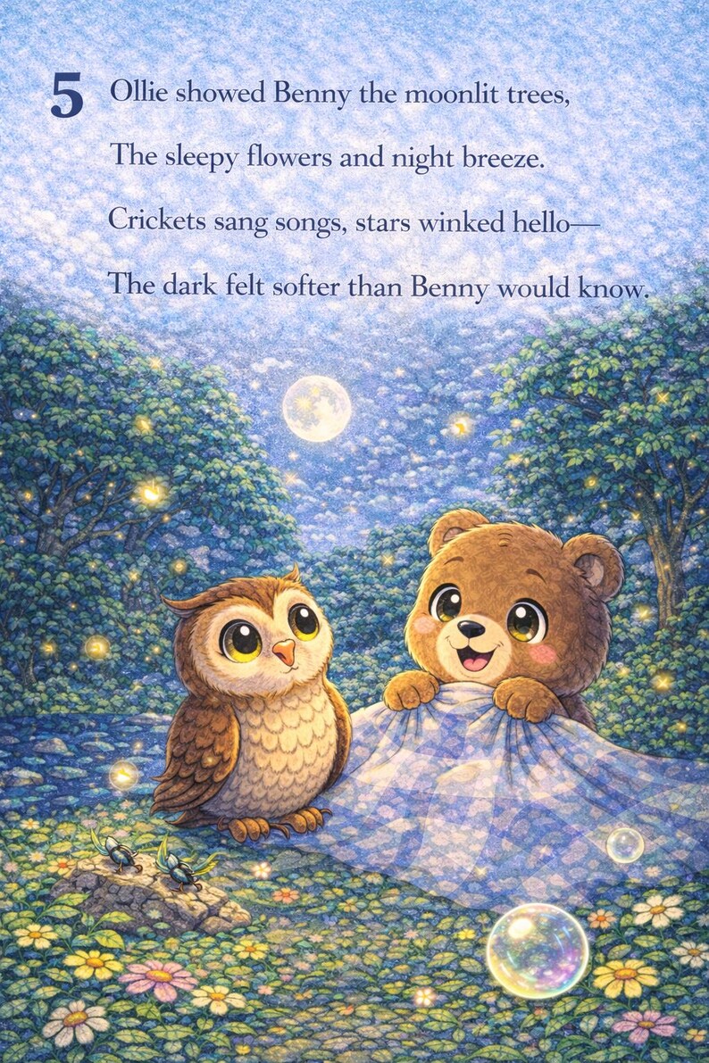 Benny the Brave Bear Who Was Afraid of the Dark - Cozy Children’s ...