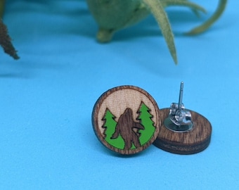 Bigfoot earring for you or a gift for your Sasquatch Yeti loving friend