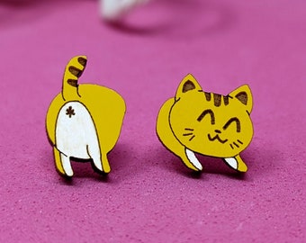 Cat Butt Earrings