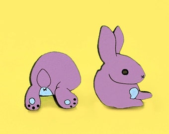 Boucles d'oreilles Bunny Butt idéales pour Pâques