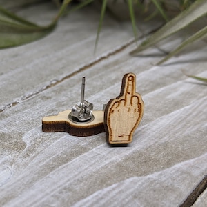 Middle Finger Earrings | Funny Earrings | Gift | Adult Gifting Ideas|