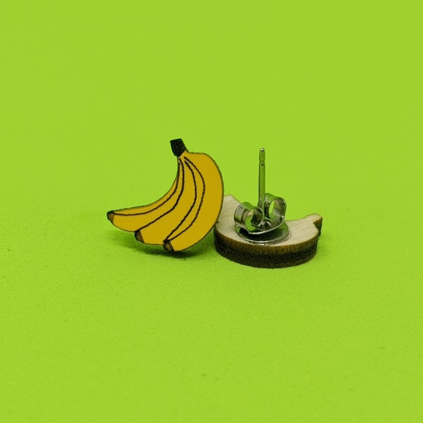 Banana Earrings Fun Fruit Jewelry