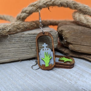 Zombie Hand Dangle Earrings