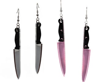 knife earrings/ Halloween lover/ Horror Movie Lover/ Friday The 13th/ Halloween Earrings