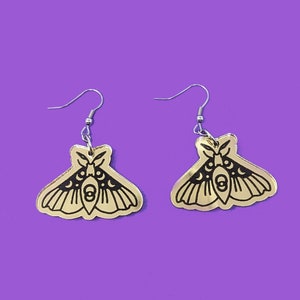 Moth Dangle Earrings| Gift for Women| Jewelry for Girls| Birthday| Fun Accessory