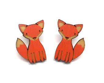 Fox earrings