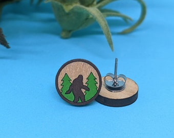 Bigfoot earring for you or a gift for your Sasquatch Yeti loving friend