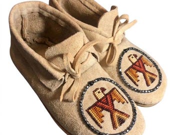 Handcrafted Tribal Spirit Moccasins