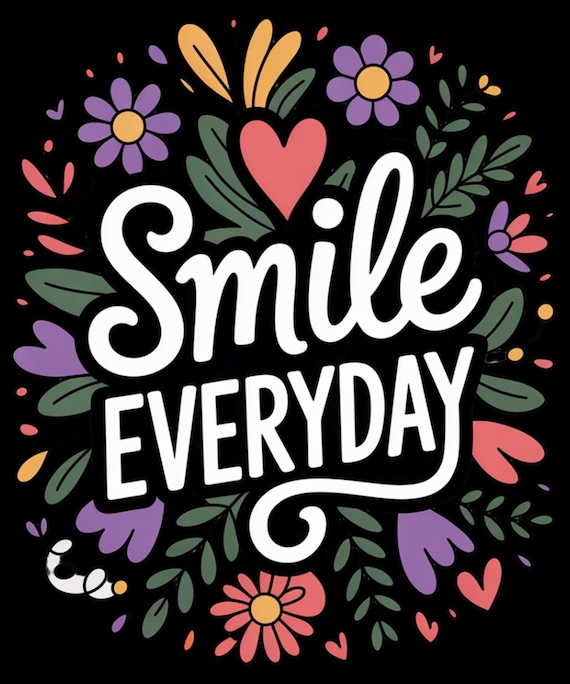 Smile Everyday Quote Graphic
