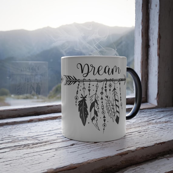 Dream Arrow Feather Design Mug | Color Morphing 11oz