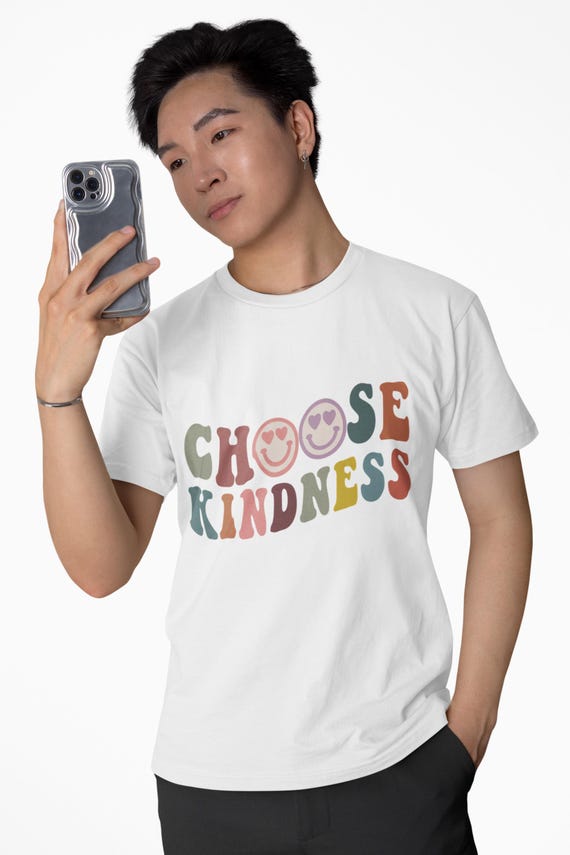 Choose Kindness tee | Retro smiley typography t-shirt
