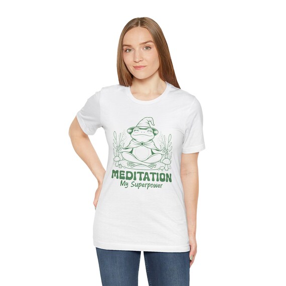 Meditation My Superpower T-Shirt | Frog Yoga Graphic Tee