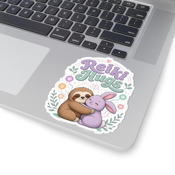 Reiki Hugs Kiss-Cut Vinyl Stickers/Energy Healing Decals