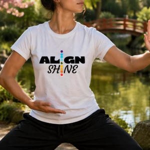 Alignez et faites briller | T-shirt chakra
