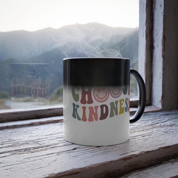 Choose Kindness Heat Reveal Mug – Heat-reactive design