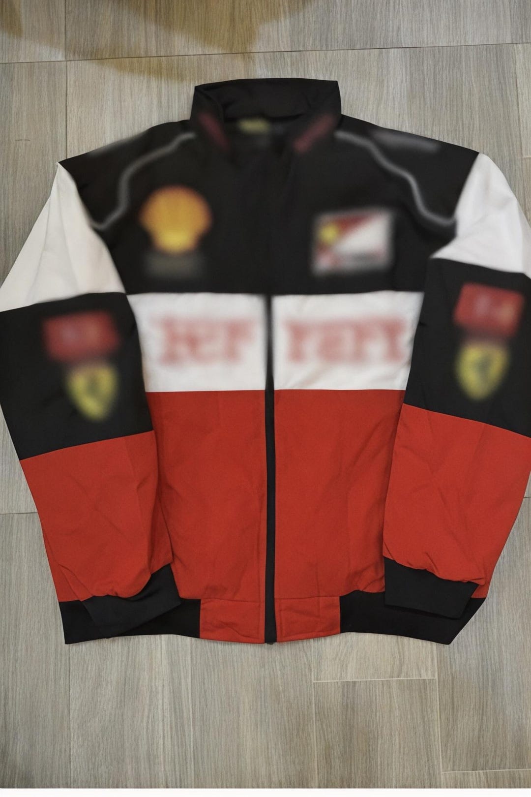 Vintage F1 Racing Jacket - Shell & Bridgestone Embroidered Bomber - Red ...