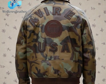 Men's  Avirex Bomber Jacket, American Flight Style