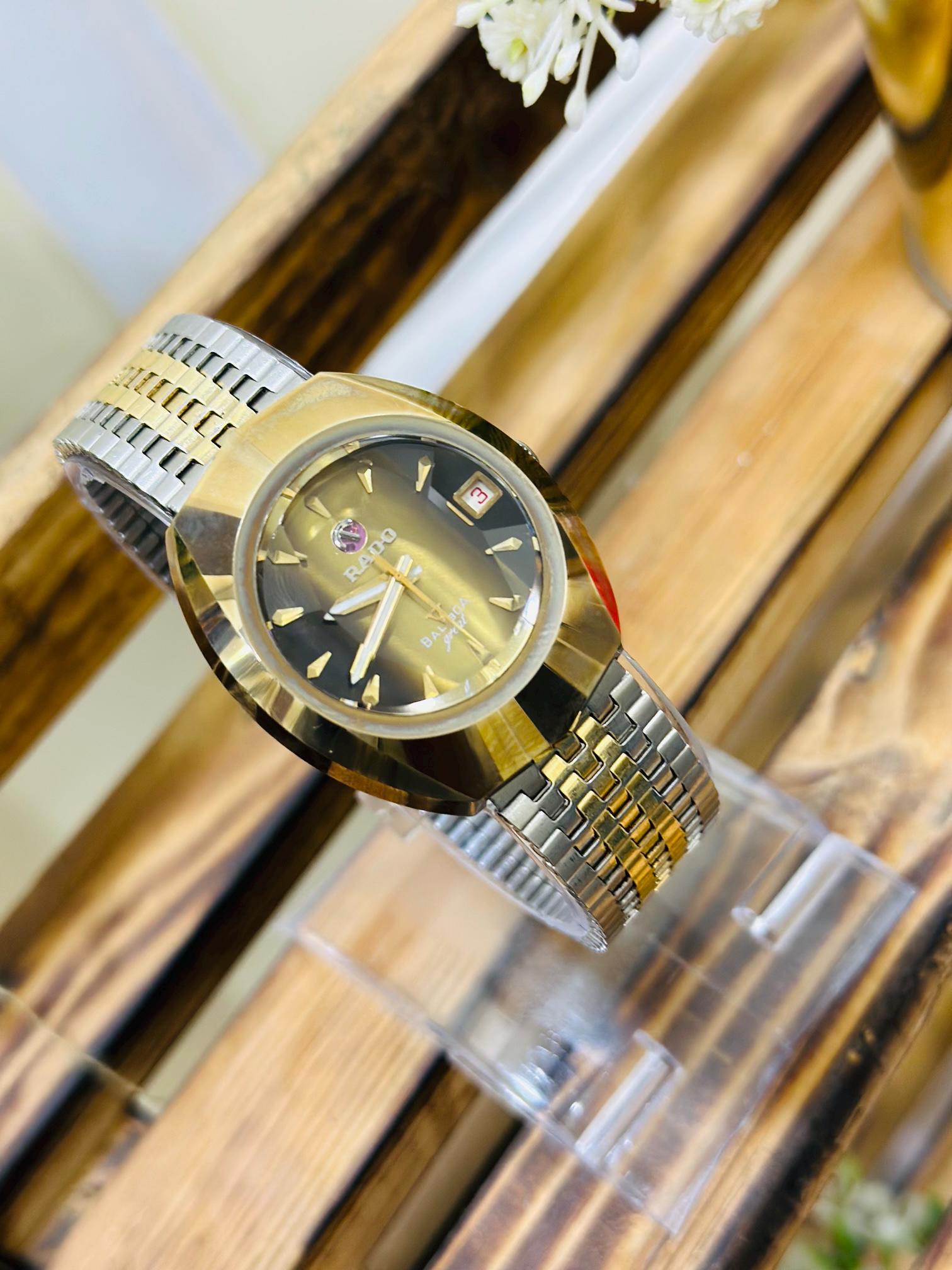 Vintage Rado Balboa V Automatic Watch – 1970s Swiss Tungsten Case