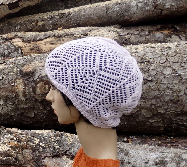 knitted lace thin light pink cotton summer women sun hat