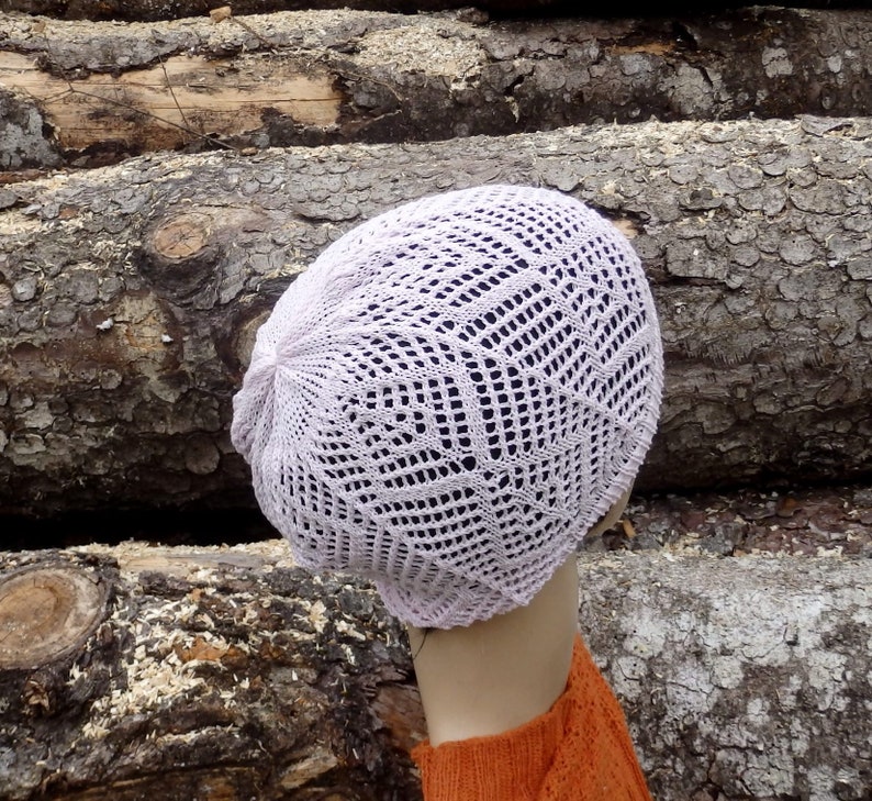 knitted lace thin light pink cotton summer women sun hat