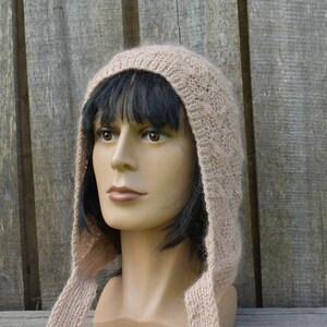Gestrickte Mütze aus Merinowolle, handgestrickte unisex Wintermütze, moderne Strickmütze