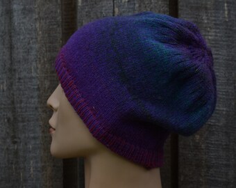 Sombrero de invierno cálido unisex colorido de lana de punto, sombrero escandinavo hecho a mano, gorro forrado, sombrero letón