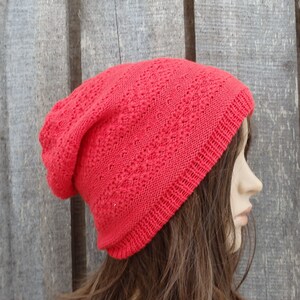 Knitted cotton summer beanie, cotton hat knit cap image 6