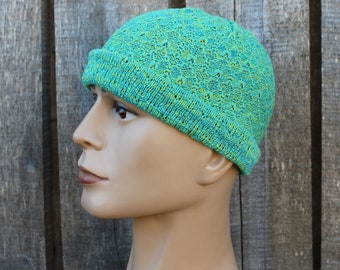 bonnet vert coloré en coton, casquette d'été en tricot, bonnet unisexe