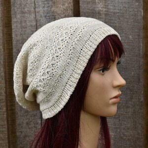 Knitted cotton summer beanie, cotton hat knit cap image 8