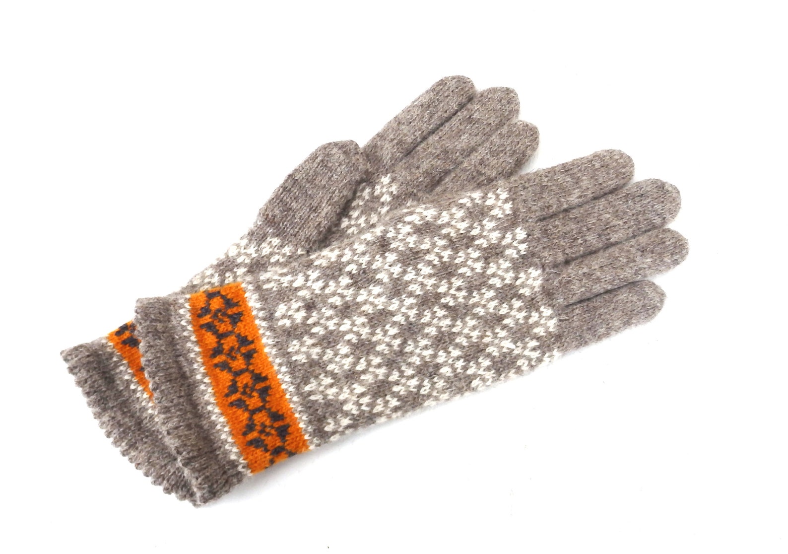 Knit Wool Winter Gloves Latvian Gloves Knitted Warm Fair Etsy