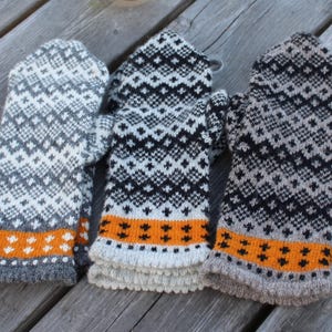 gestrickte warme Wolle Armstulpen, gestrickte lettische Armstulpen, ungefüttert Strickfäustlinge, nordische Handstulpen, Armstulpen Größe L