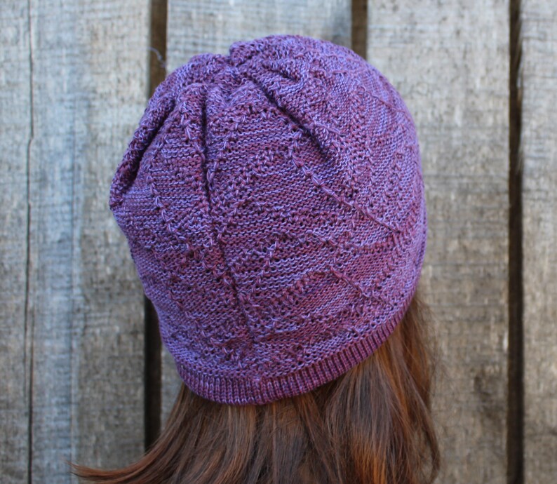 Bonnet d'été en coton tricoté, chapeau marron en coton, bonnet coloré en tricot, chapeau de printemps image 6