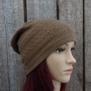 Knitted cotton summer beanie, cotton hat knit cap image 3