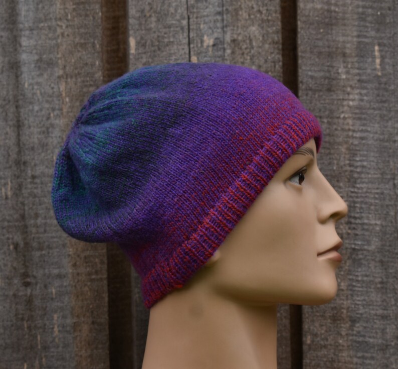 Knitted wool colorful unisex warm winter hat, handmade Scandinavian hat, lined beanie, Latvian hat colorful 2