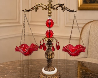 Vintage Hollywood Regency Style Decorative Scales of Justice