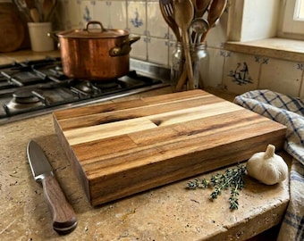 Reclaimed Acacia Butcher Block Cutting Board