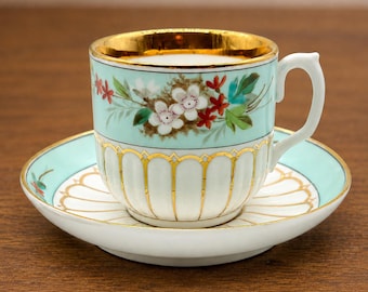 Vintage Floral Tea Cup and Saucer Set