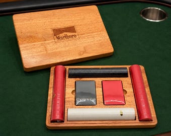 Vintage Marlboro Poker and Chip Set