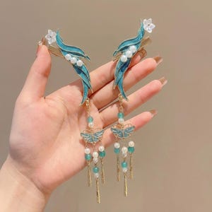Cloisonne Hair Pin - Etsy Canada display picture 3