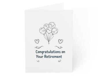 Greeting Cards, Retirement Congratulations Card, Co-Worker Boss Friend, 1 10 30 50pcs, Happy Retirement Card, Farewell Card, Retirement