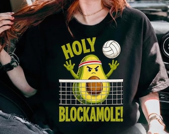 Grappig volleybal comfort kleuren shirt voor tieners meisjes jongens avocado grafisch T-shirt, volleybal speler cadeau, leuke sportliefhebber graphic tee