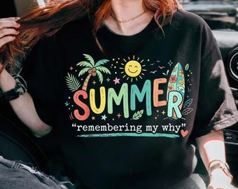 Comfort Colors zomershirt; Grappig leraren-T-shirt; Sarcastisch T-shirt voor professionele ontwikkeling; Remember Your Why-shirt voor schoolpersoneel