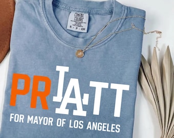 Camiseta Comfort Colors® de Pratt para alcalde de Los Ángeles 2026, camiseta Spencer Pratt Speidi, camiseta gráfica de parodia política, regalo para los fanáticos de las elecciones de Los Ángeles