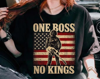 Bruce Springsteen One Boss No Kings Comfort Colors Boston Concert-T-shirt