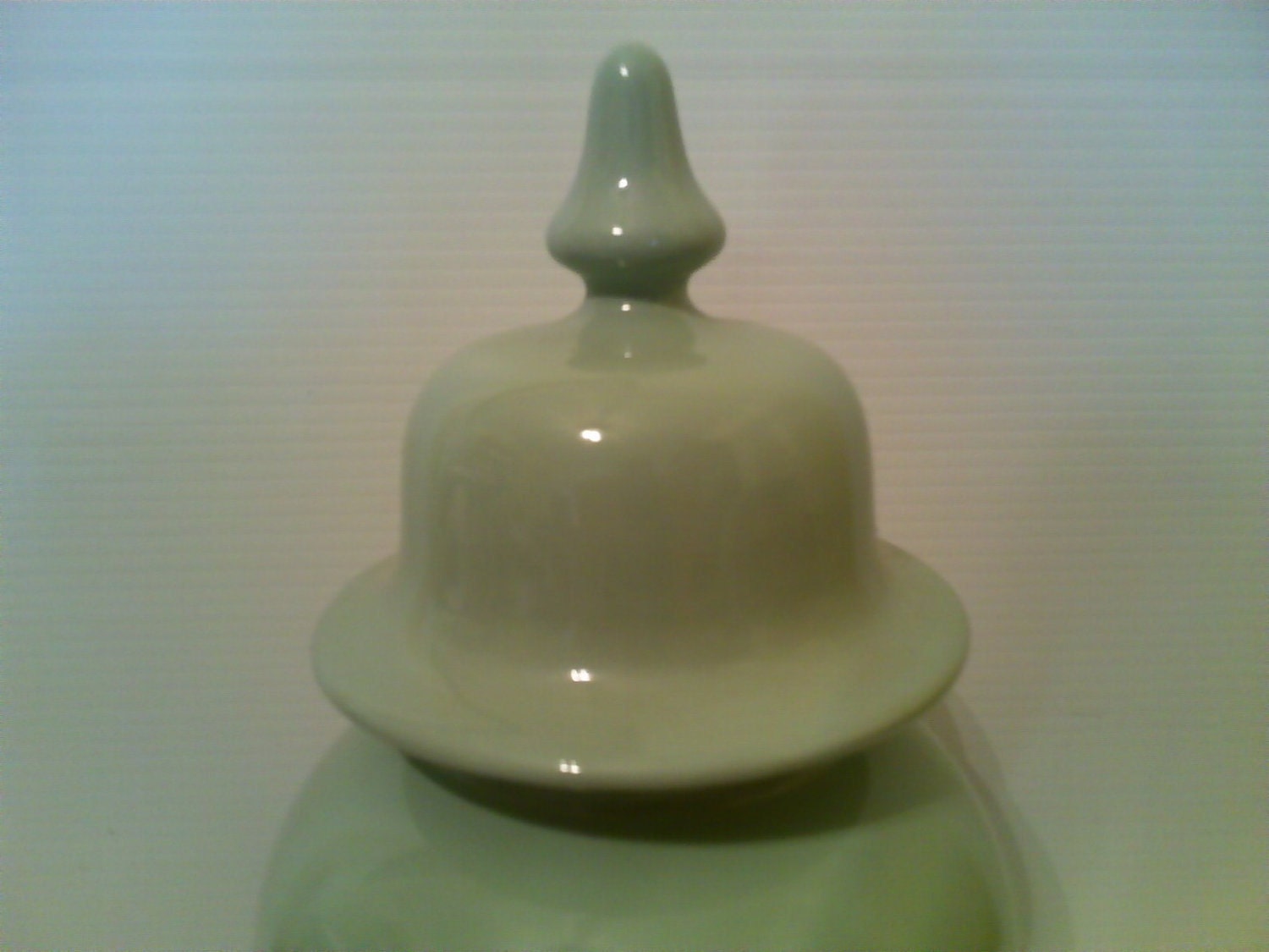 Vintage Nora Fenton Sage Green Ginger Jar 12 Tall Etsy