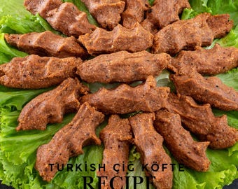 Traditionelles türkisches Çiğ Köfte Rezept - Scharfe Bulgur Bällchen, Veganes Street Food