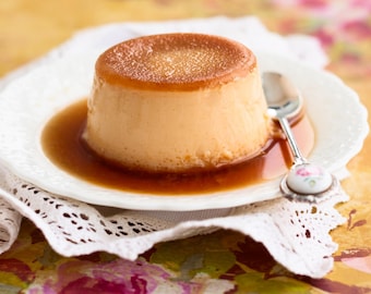 Einfaches Crème Caramel Rezept, klassisches französisches Dessert (PDF Download)