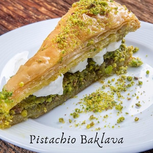 Digital Homemade Pistachio Baklava Recipe | Instant Download PDF | Turkish Dessert Recipe | Step-by-Step Baking Guide