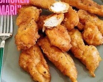 Knuspriges Hühnchen Rezept - Gebratenes Huhn mit Cornflakes (Digitaler Download)