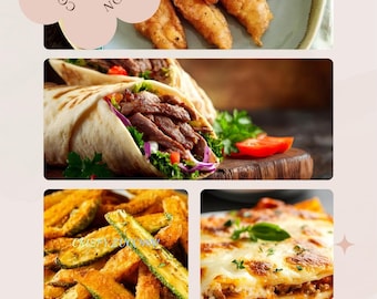 Comfort Food Rezept-Bundle, Crispy Hähnchen, Lasagne, Döner (PDF Download)